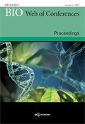 Couverture : BIO Web of Conferences